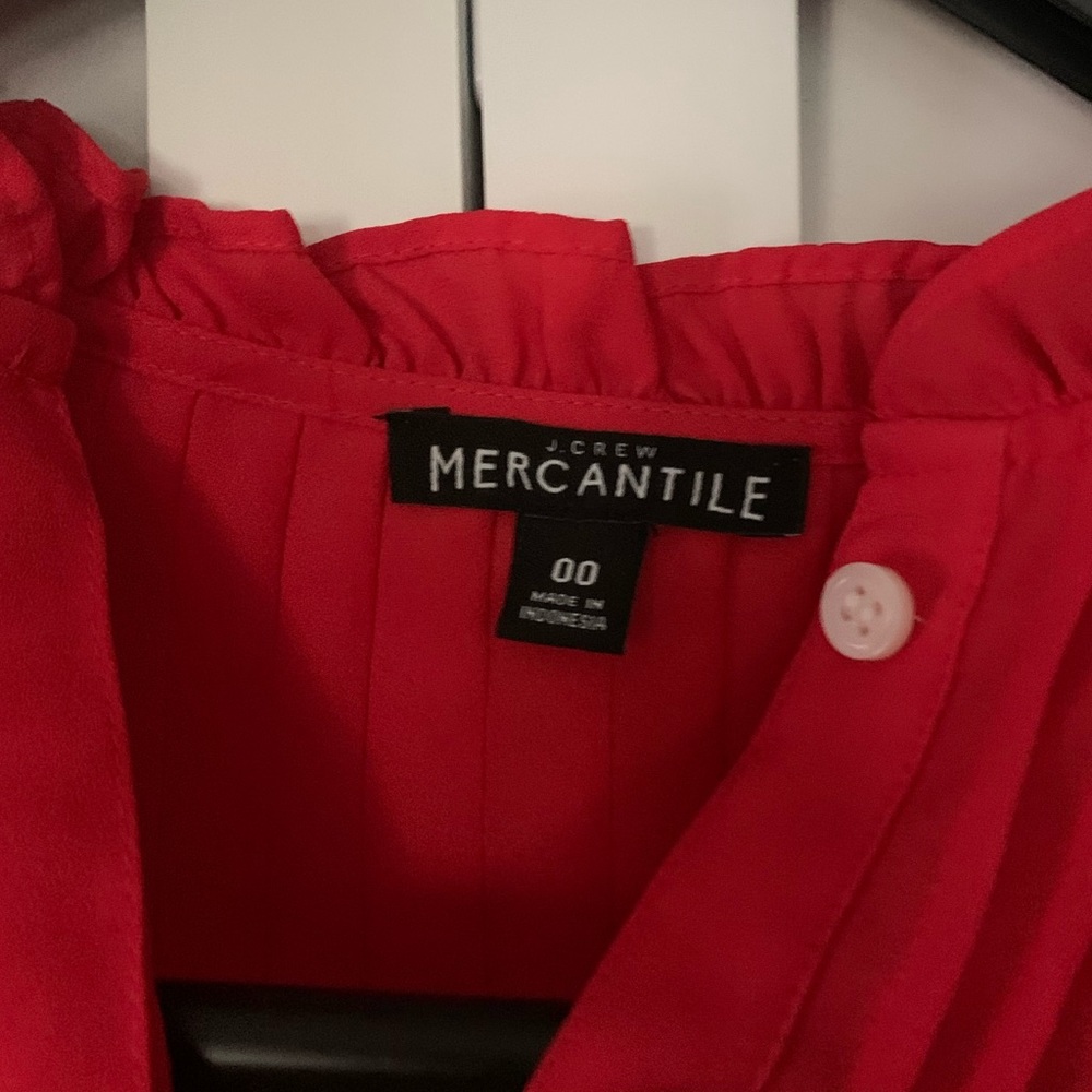 J. Crew Mercantile Ruffled Pintuck Popover Blouse - Picture 10 of 10
